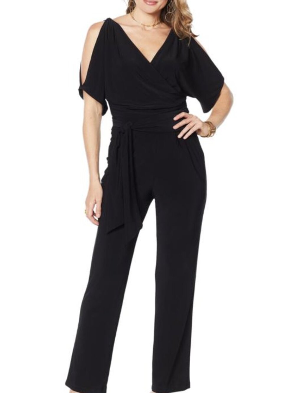 NWT, $129, VANESSA WILLIAMS, Black Jumpsuit - Small